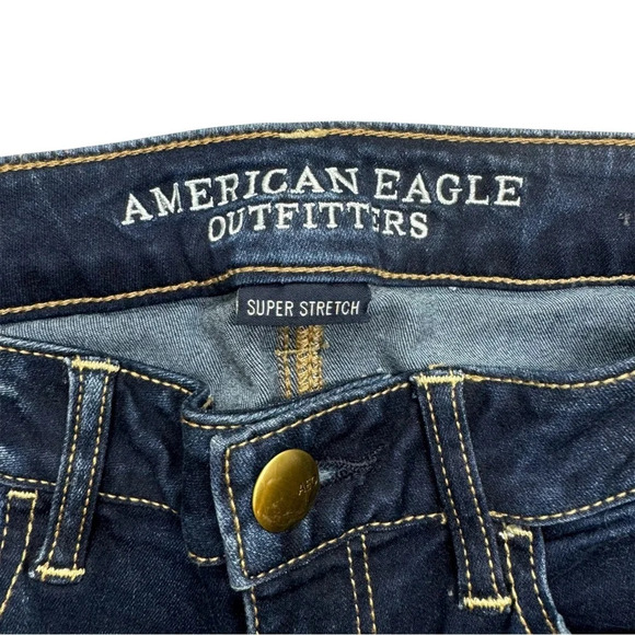 {AE American Eagle} "Jegging" Mid Rise Waist Slim Skinny Stretch Denim - Picture 5 of 7